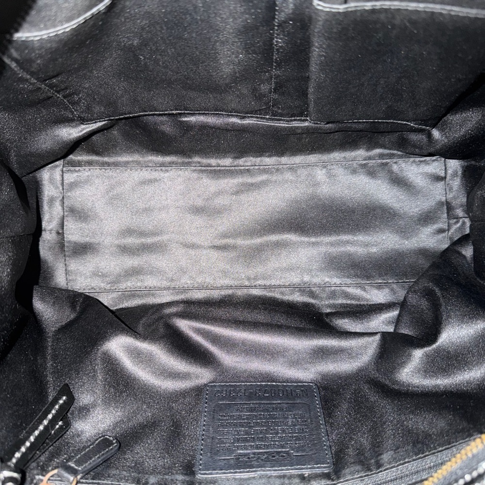 Coach #12362 Shiny Black Leather Tote - Picture 14 of 14